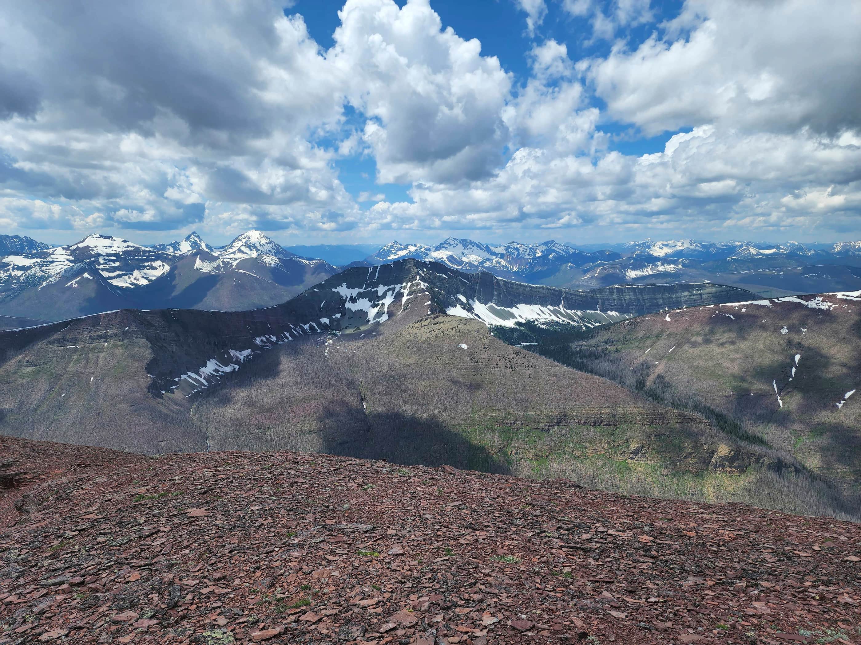 Mount Lineham (Hawkins Horseshoe), 2 July 2022 – peaks and streams